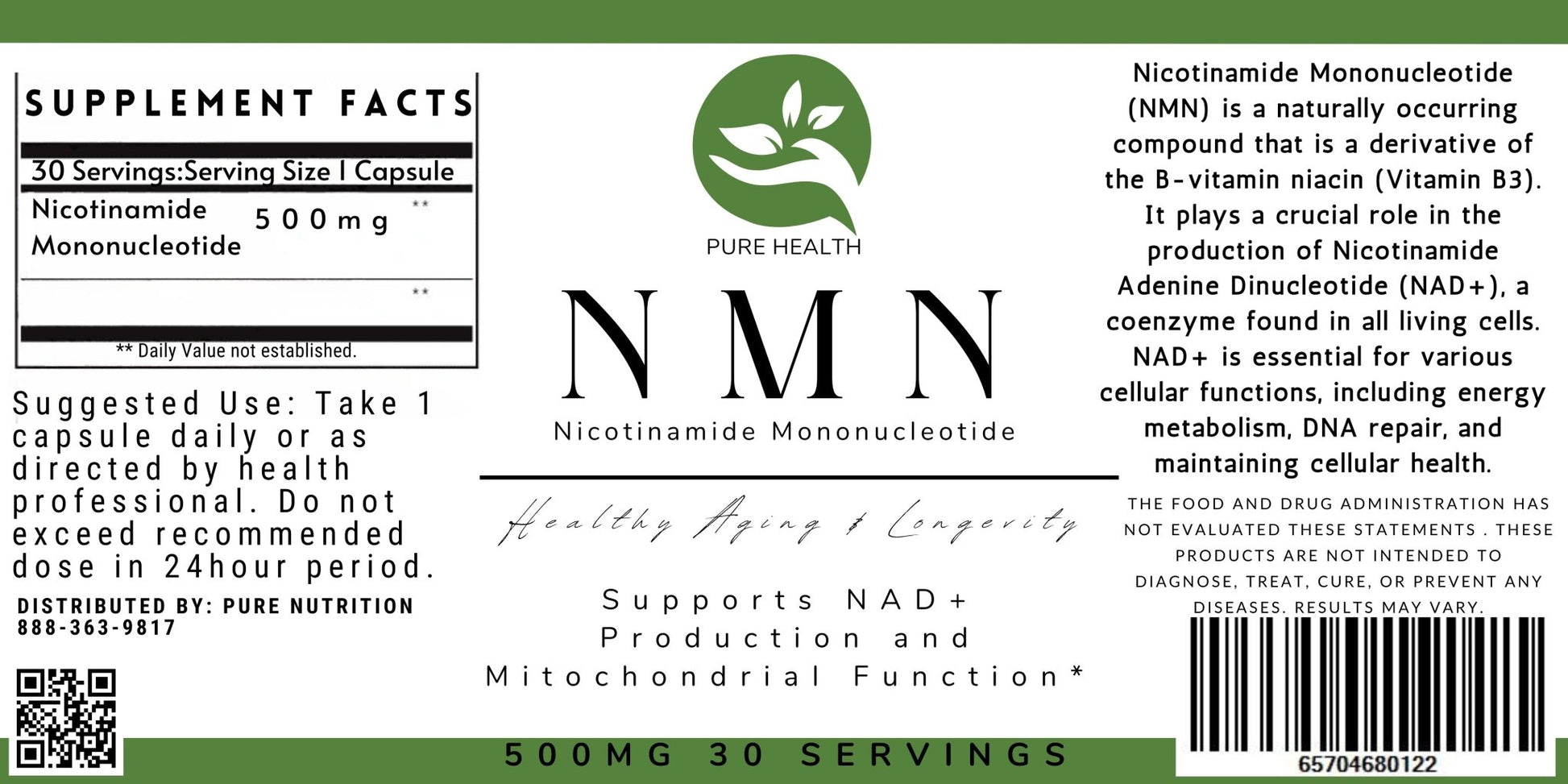 NMN 500 MG Capsules - My Store